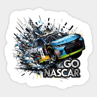 Go Nascar Sticker